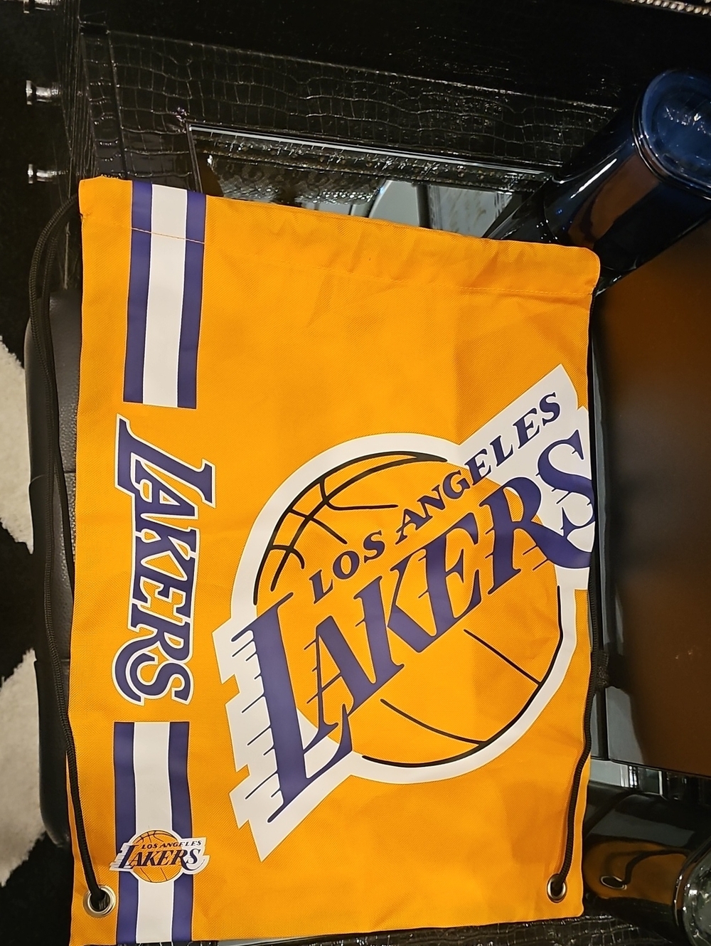 Los Angeles Lakers Gold Drawstring Backpack